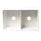Alfi Brand 33 inch x 20 inch Workstation Double Bowl Step Rim Fireclay Farm Sink w Accessories ABFS3320D-W - alternate 10